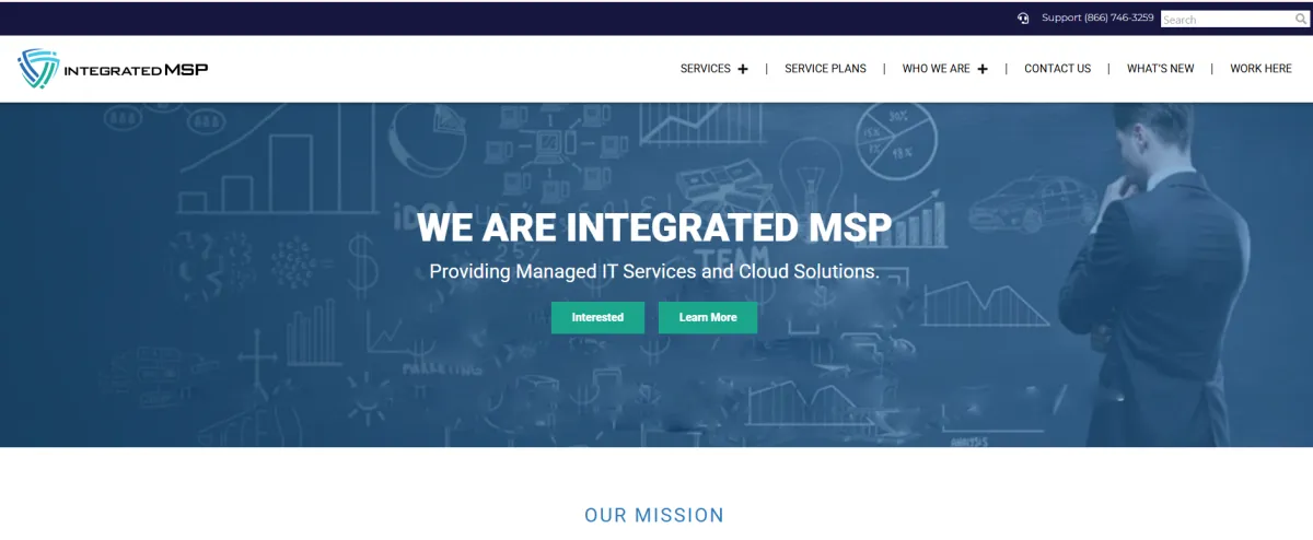 Integrated MSP Omaha managed IT services homepage