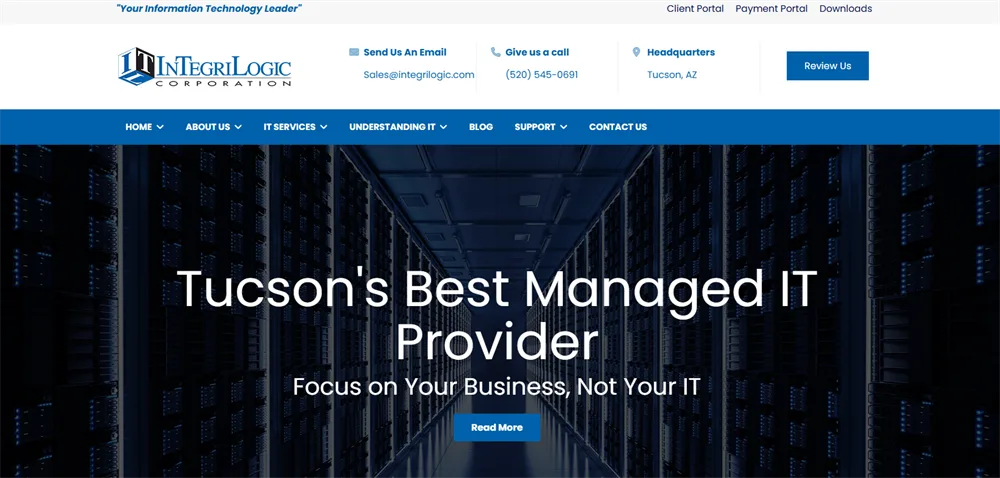 InTegriLogic healthcare IT specialist for medical practices Tucson Arizona homepage