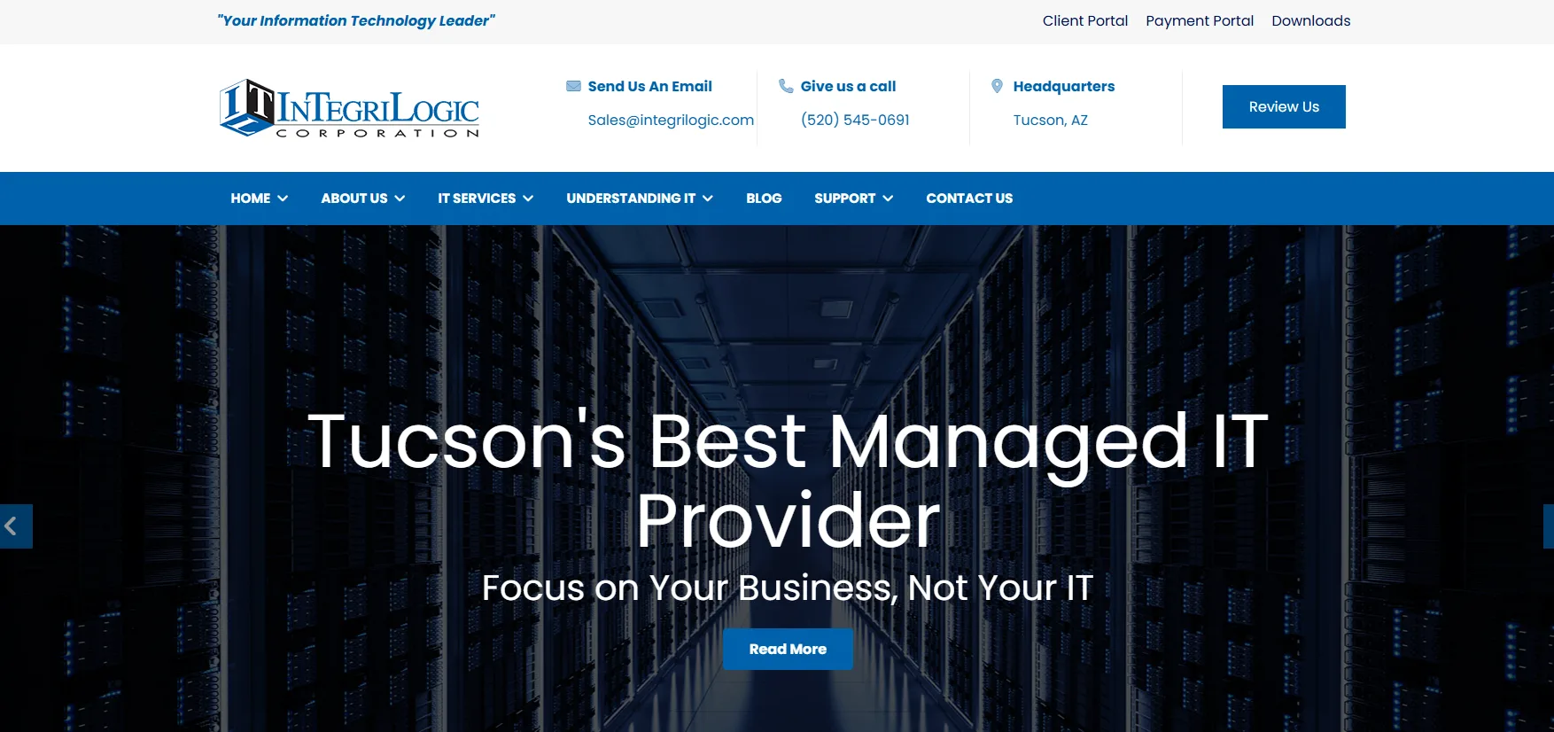 InTegriLogic Tucson managed IT TotalCare — homepage