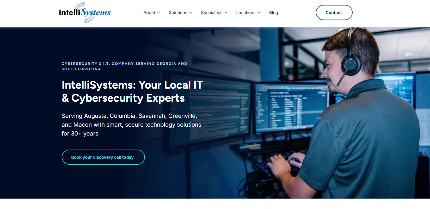 IntelliSystems managed IT Columbia SC homepage