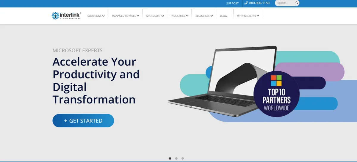 Interlink Cloud Advisors Microsoft managed IT in Cincinnati homepage