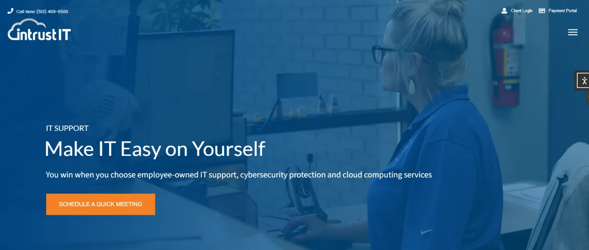 Intrust IT managed IT for law firms in Cincinnati homepage