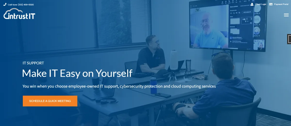 Intrust IT Cincinnati managed service provider — homepage