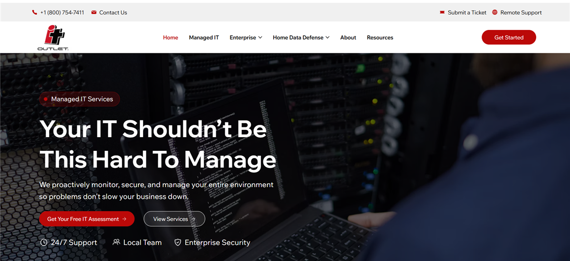 IT Outlet managed IT in Sioux Falls metro &mdash; homepage