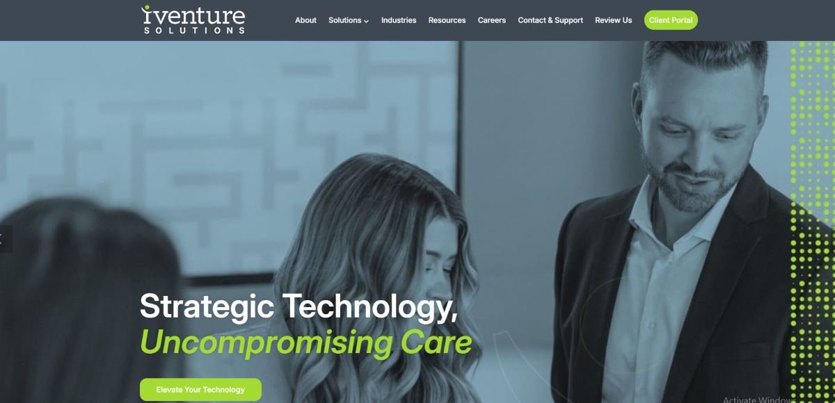 iVenture Solutions managed IT services Orlando FL homepage