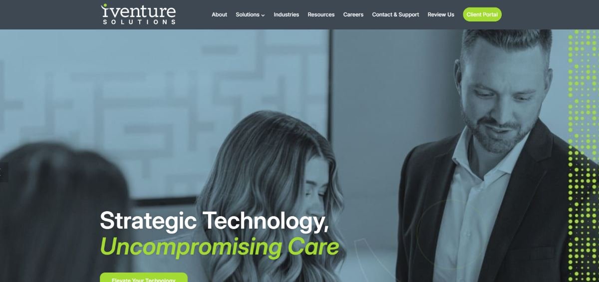 iVenture Solutions managed IT for technology companies Orlando homepage