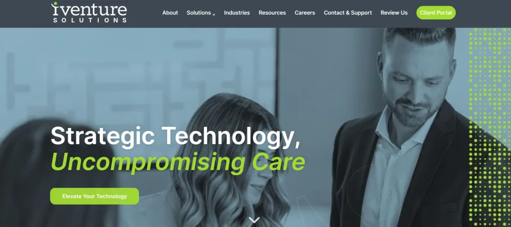 iVenture Solutions managed IT services Jacksonville homepage