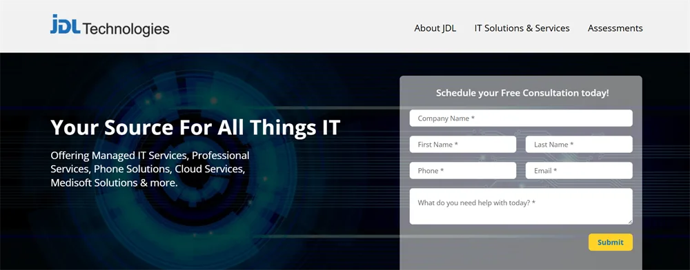 JDL Technologies managed IT and compliance services Fort Lauderdale FL homepage