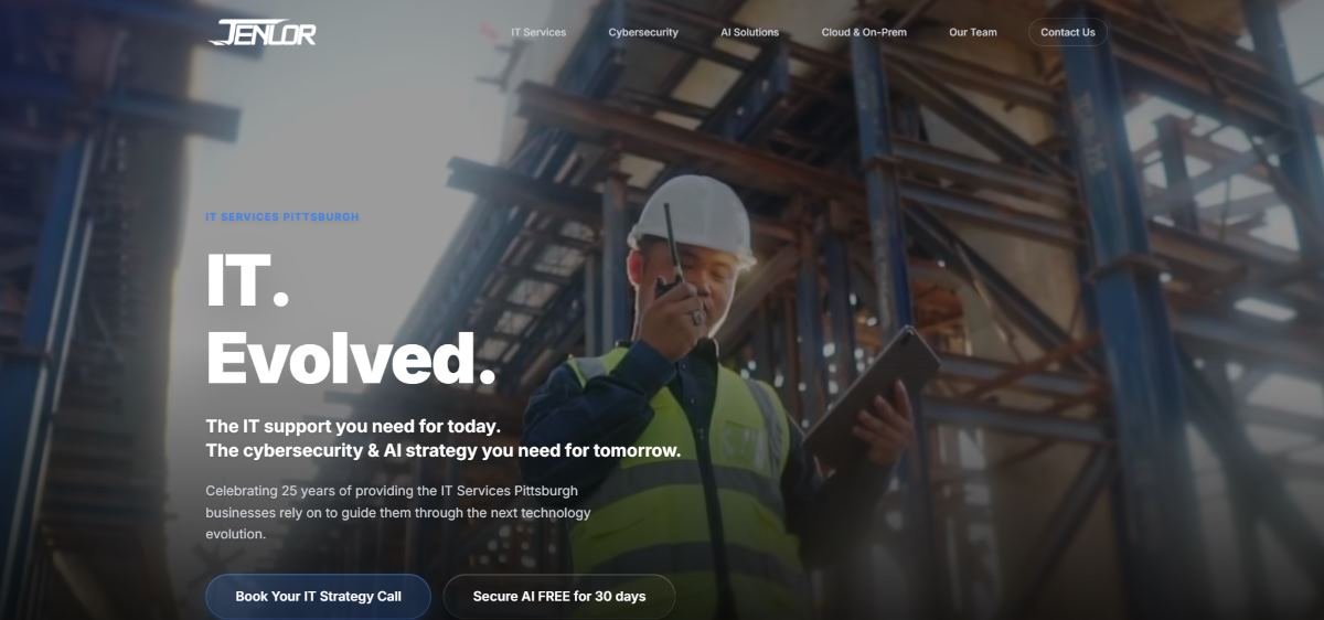 JENLOR managed IT services energy Pittsburgh PA homepage