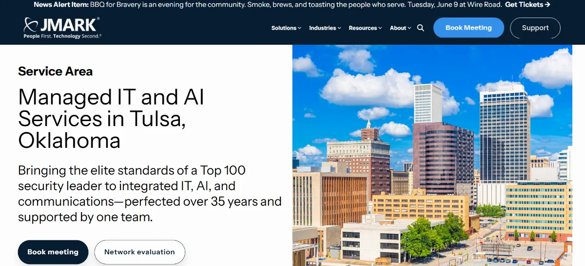 JMARK Tulsa managed IT services for oil and gas — homepage