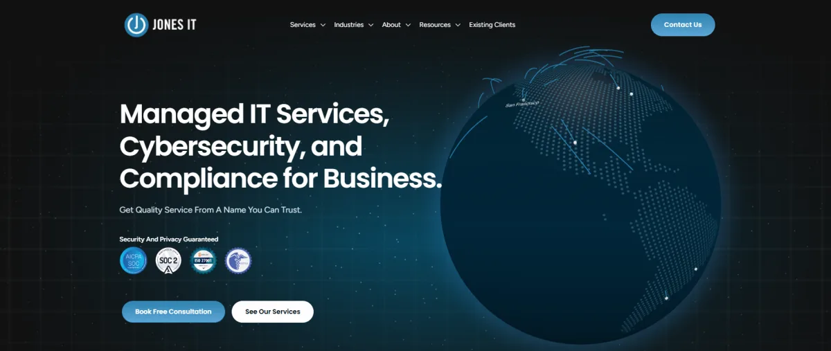 Jones IT managed IT for San Francisco tech startups homepage