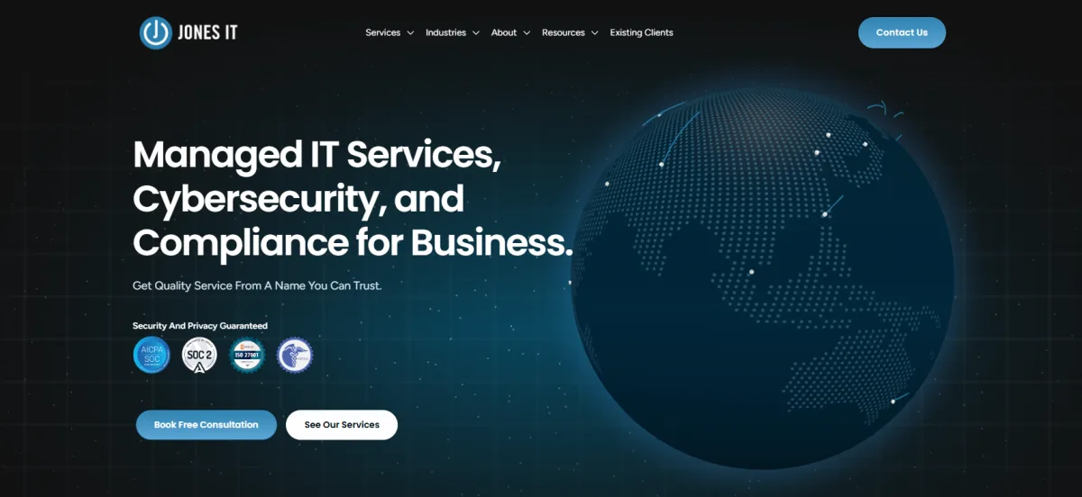 Jones IT managed IT and compliance for San Francisco startups homepage