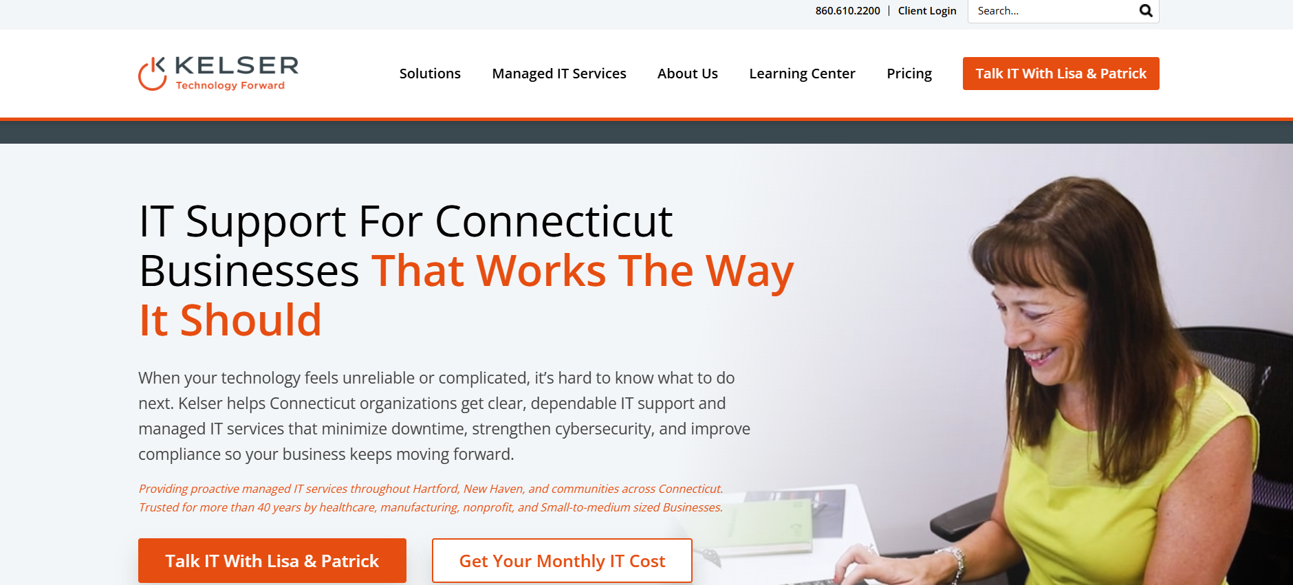 Kelser Corporation managed IT Glastonbury CT &mdash; homepage