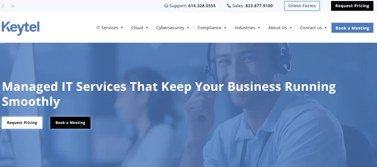 Keytel Systems managed IT Columbus Ohio, homepage