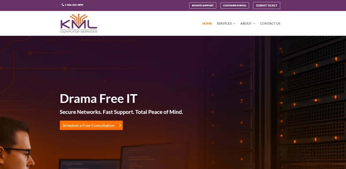 KML Computer Services managed IT support Savannah, GA — homepage
