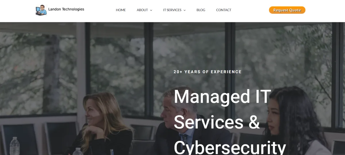 Landon Technologies managed IT support Atlanta homepage