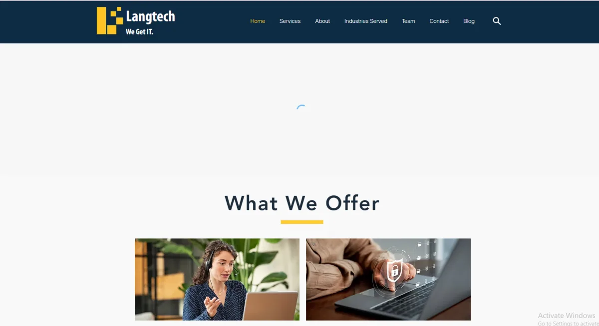 Langtech San Francisco law firm IT services homepage