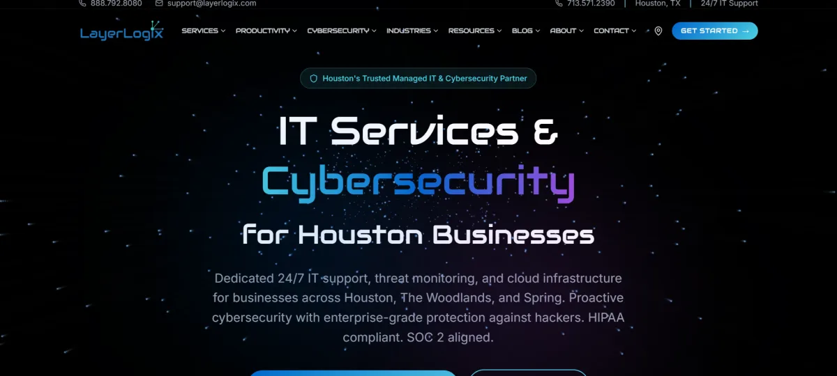 LayerLogix construction IT services Houston — homepage