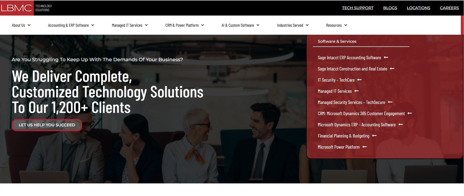 LBMC Technology Solutions managed IT services for hospitality in Nashville homepage
