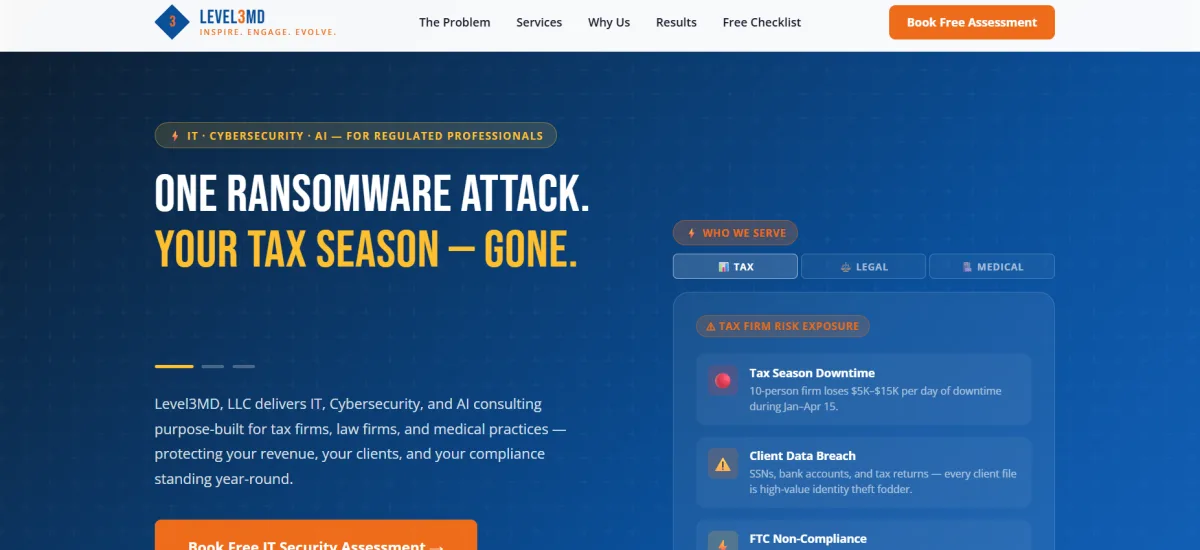 Level3MD healthcare IT for medical practices Atlanta homepage