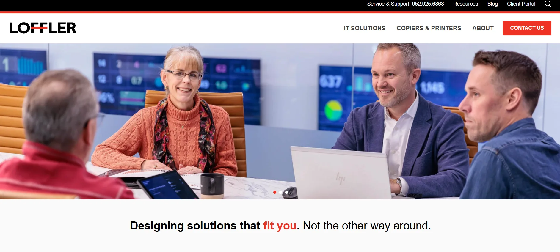 Loffler Companies managed IT and print St. Louis Park homepage