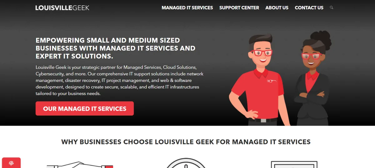 Louisville Geek managed IT and HIPAA compliance services for healthcare — homepage