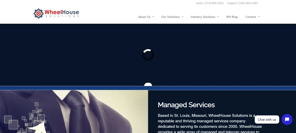 WheelHouse Solutions HIPAA compliance and managed IT services — homepage