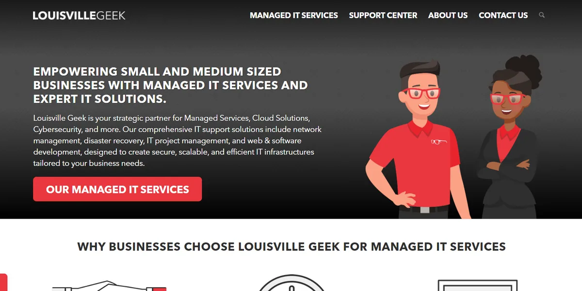 Louisville Geek managed IT and cybersecurity for manufacturing in Louisville KY homepage