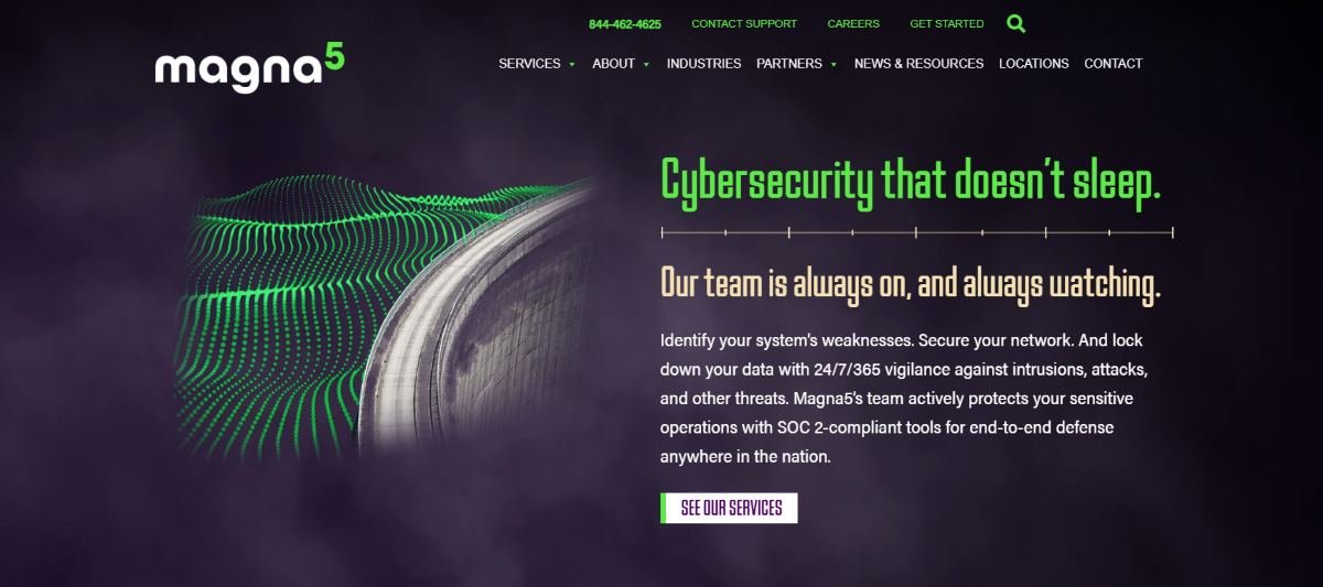 Magna5 managed IT compliance energy Pittsburgh PA homepage
