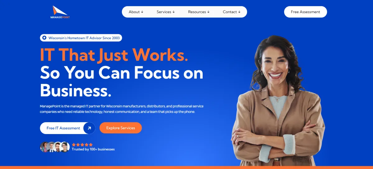 ManagePoint Wisconsin homegrown IT advisor homepage
