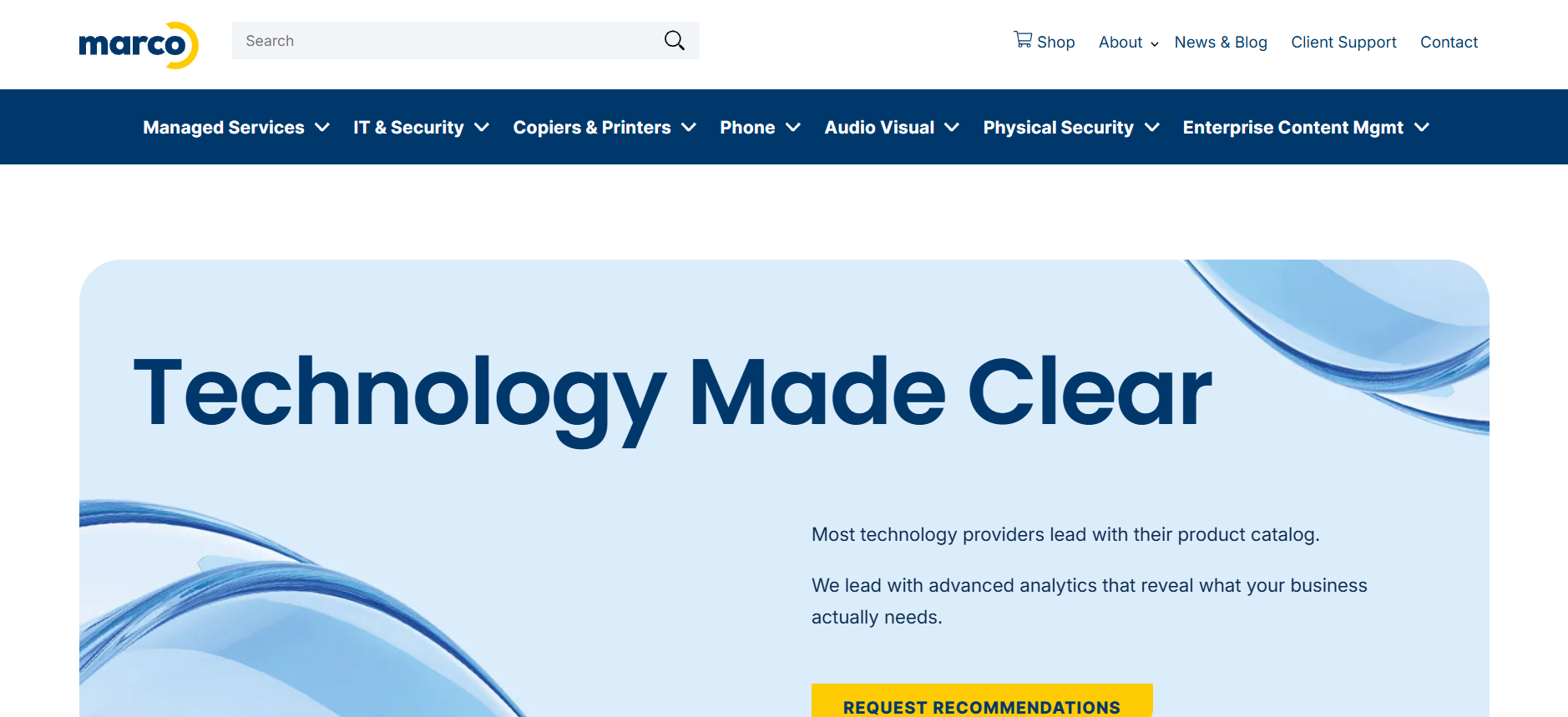 Marco Technologies office technology and IT Fargo ND &mdash; homepage