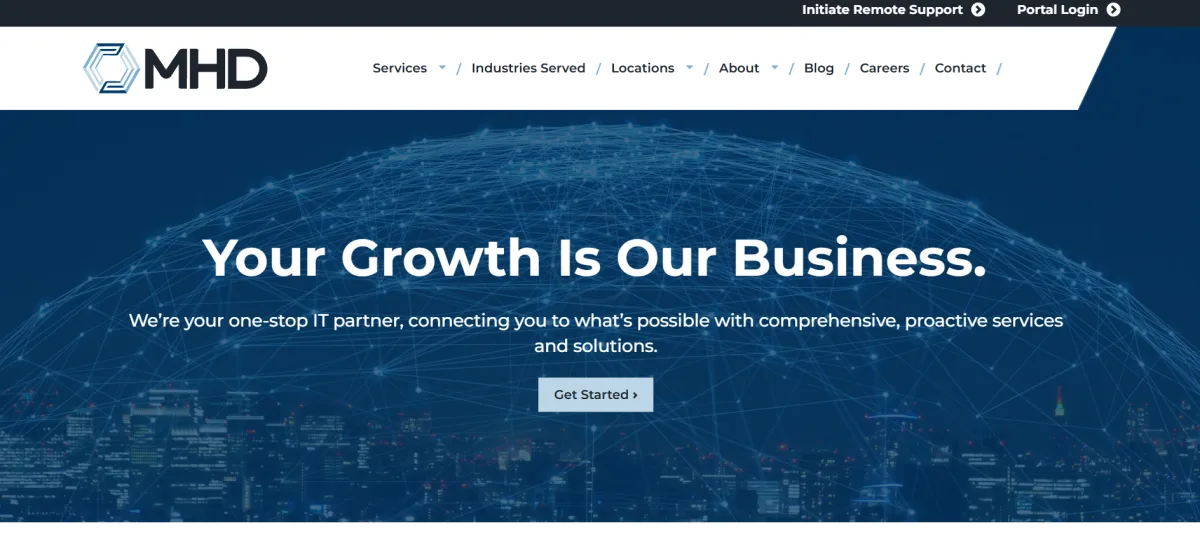 MHD managed IT services for hospitality in Tampa homepage
