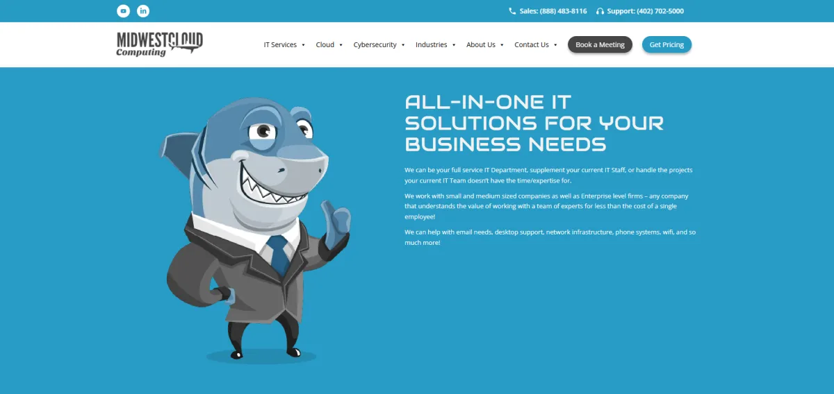 Midwest Cloud Computing healthcare IT Omaha homepage