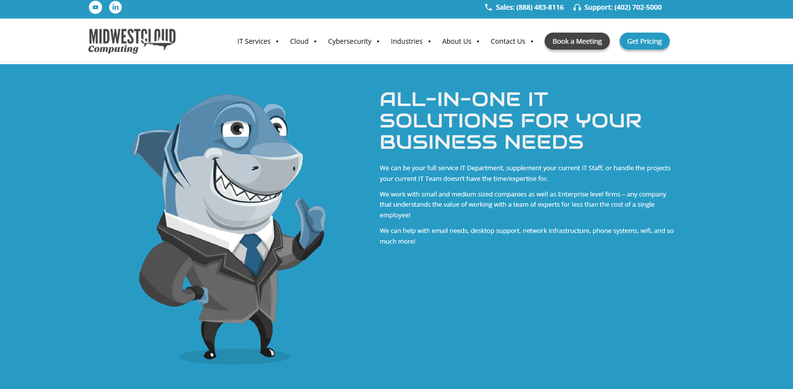 Midwest Cloud Computing managed IT services in Omaha NE — homepage