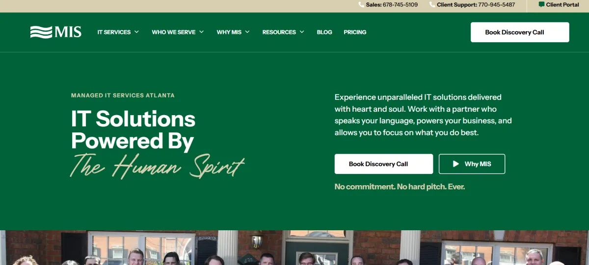 MIS Solutions managed IT for Metro Atlanta financial firms - homepage