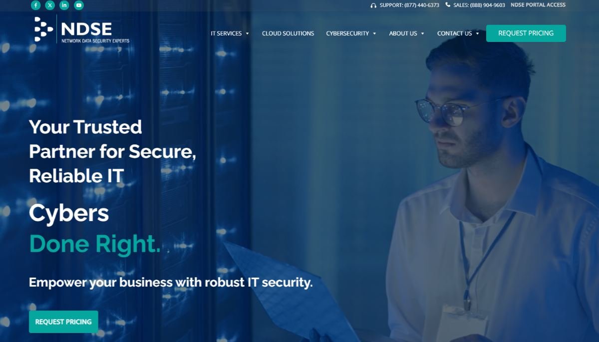 NDSE managed IT and HIPAA compliance services Richmond VA homepage