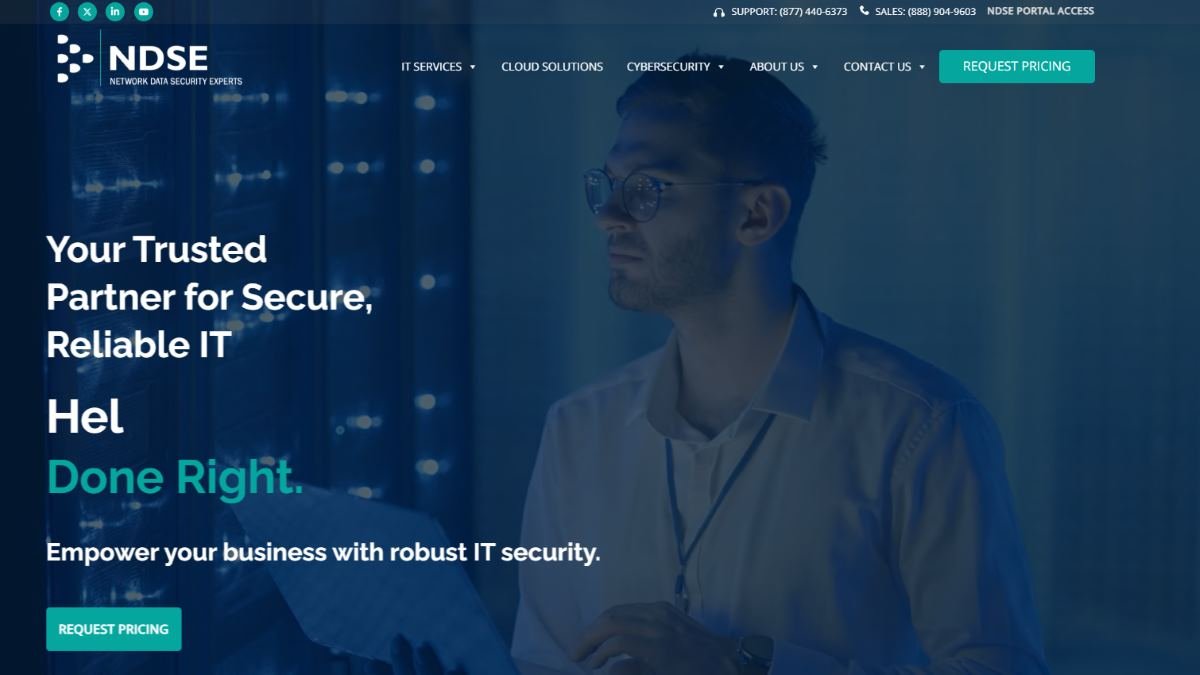 NDSE managed IT services professional services Richmond VA homepage