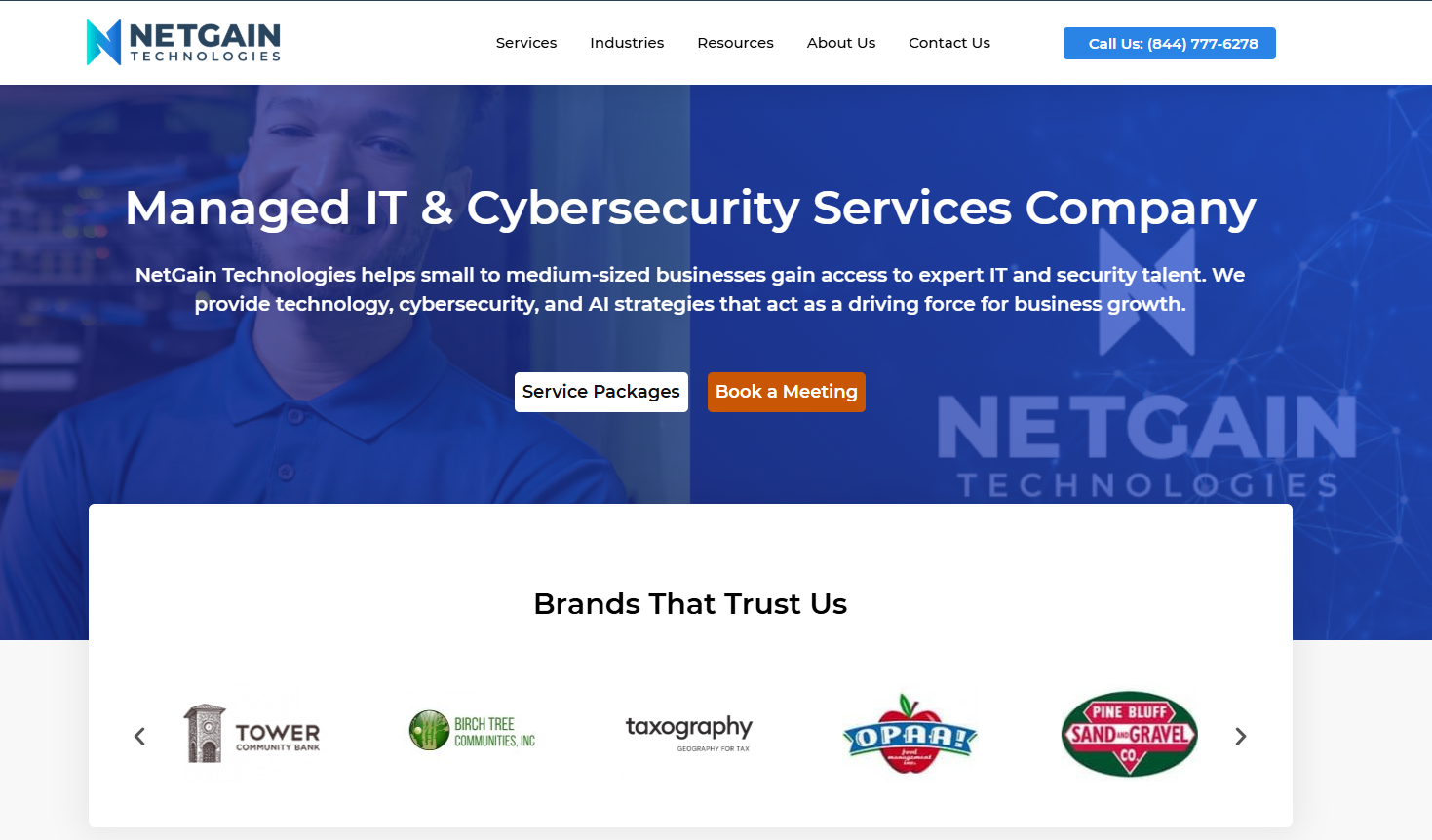 NetGain Technologies managed IT services Louisville — homepage