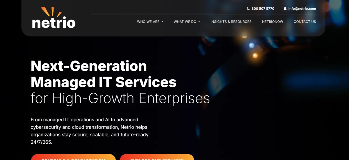 Netrio SUCCESS Computer Consulting managed IT Minneapolis Twin Cities homepage