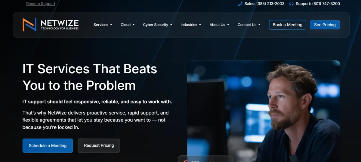 NetWize banking and financial services IT in Salt Lake City, Utah homepage