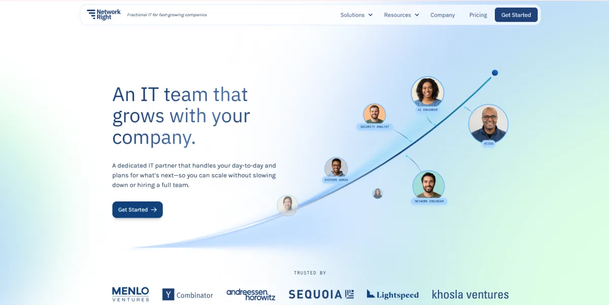 Network Right managed IT for San Francisco startups homepage