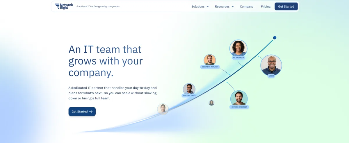 Network Right IT for VC-backed San Francisco startups homepage