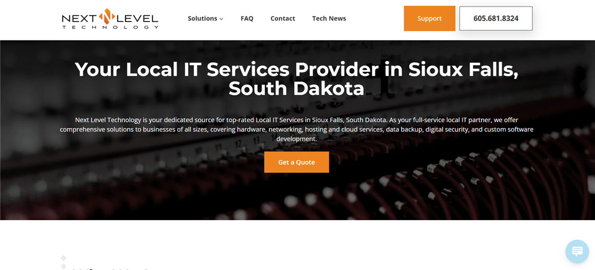 Next Level Technology managed IT in Sioux Falls &mdash; homepage