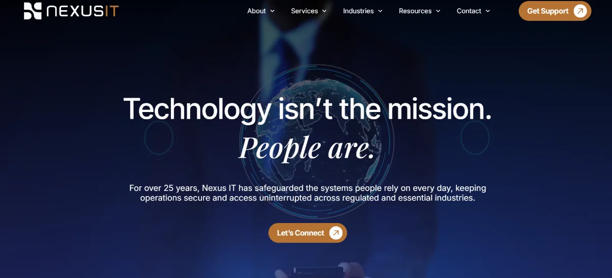 Nexus IT managed IT and security for regulated industries Salt Lake City Utah — homepage