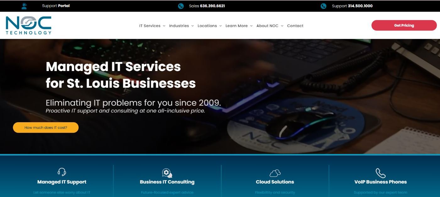 NOC Technology managed IT for law firms in St. Louis homepage