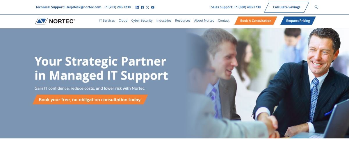 Nortec Communications managed IT services energy Pittsburgh PA homepage
