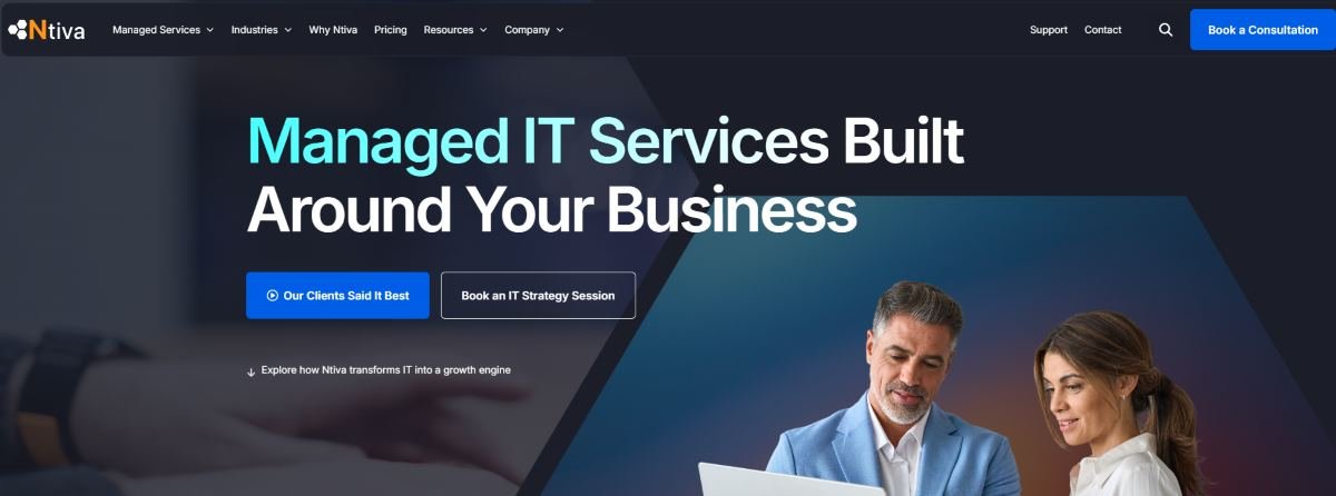 Ntiva managed IT services for legal firms in Baltimore MD homepage
