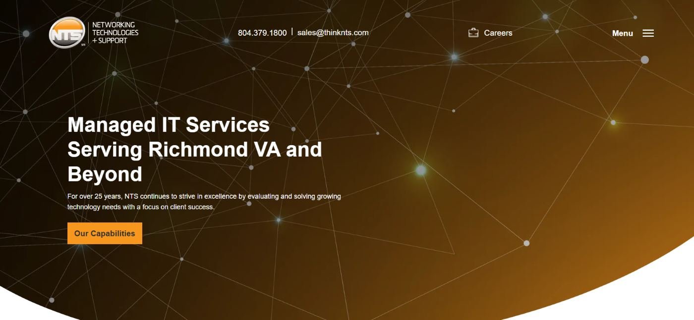 Networking Technologies Support NTS managed IT government Midlothian Richmond VA homepage