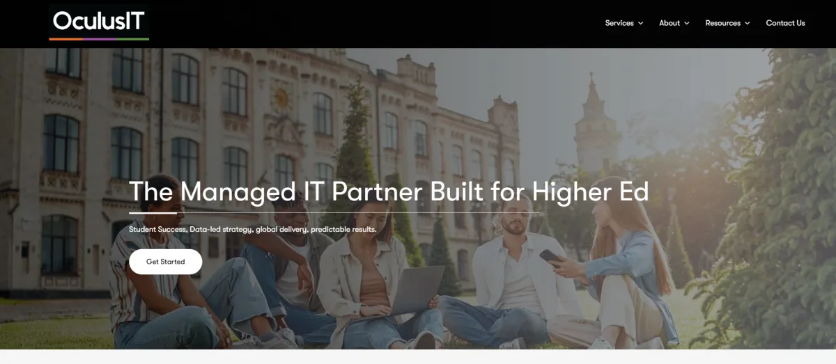 OculusIT managed IT partner built for higher education homepage