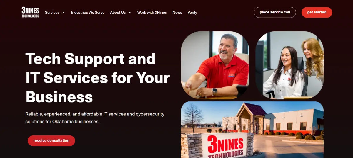3Nines Technologies energy IT support Oklahoma City — homepage
